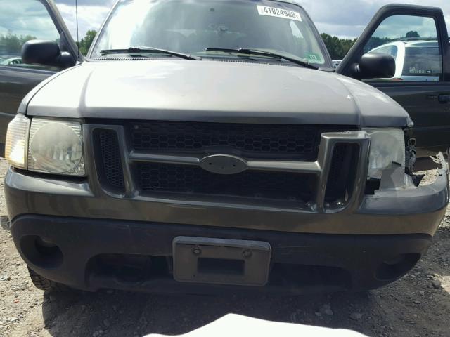 1FMCU70E51UC70126 - 2001 FORD EXPLORER S GREEN photo 7