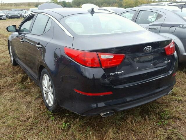 5XXGN4A76EG320724 - 2014 KIA OPTIMA BLACK photo 3