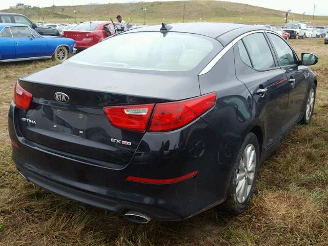 5XXGN4A76EG320724 - 2014 KIA OPTIMA BLACK photo 4