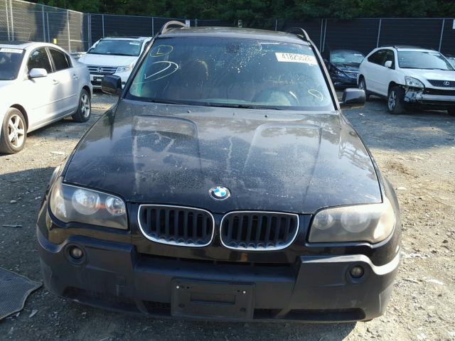 WBXPA73494WC38022 - 2004 BMW X3 2.5I BLACK photo 9