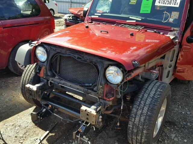 1J4AA2D15BL603361 - 2011 JEEP WRANGLER S RED photo 9