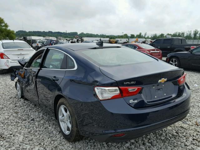 1G1ZB5ST3HF168755 - 2017 CHEVROLET MALIBU LS ლურჯი ფოტო 3