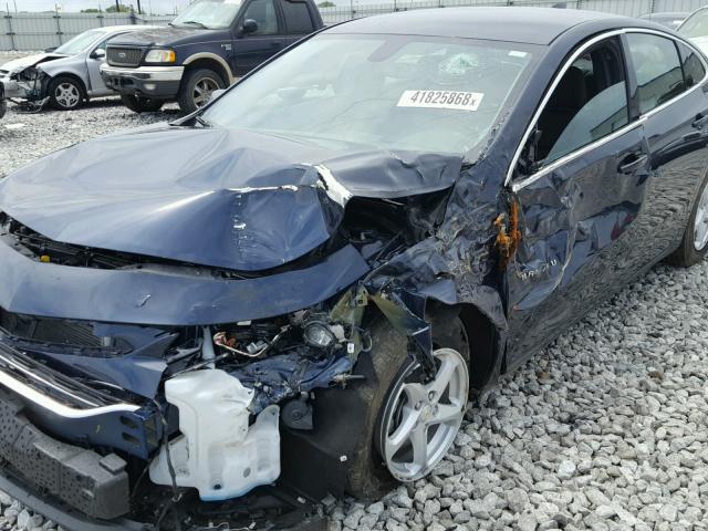 1G1ZB5ST3HF168755 - 2017 CHEVROLET MALIBU LS ლურჯი ფოტო 9