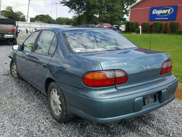 1G1NE52J8XY117145 - 1999 CHEVROLET MALIBU LS 青色 照片 3
