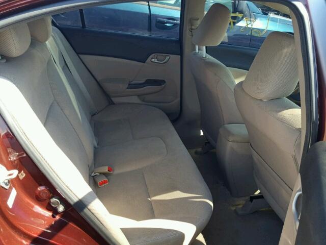 19XFB2F56CE043711 - 2012 HONDA CIVIC MAROON photo 6
