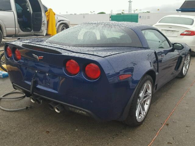 1G1YY26E175126867 - 2007 CHEVROLET CORVETTE Z BLUE photo 4