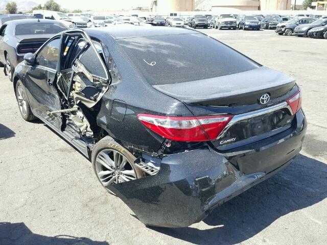 4T1BF1FK8HU350319 - 2017 TOYOTA CAMRY LE BLACK photo 3