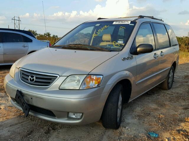 JM3LW28Y410209431 - 2001 MAZDA MPV WAGON BEIGE photo 2