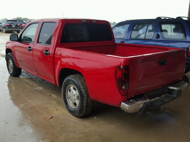 1GCCS136X58237987 - 2005 CHEVROLET COLORADO RED photo 3