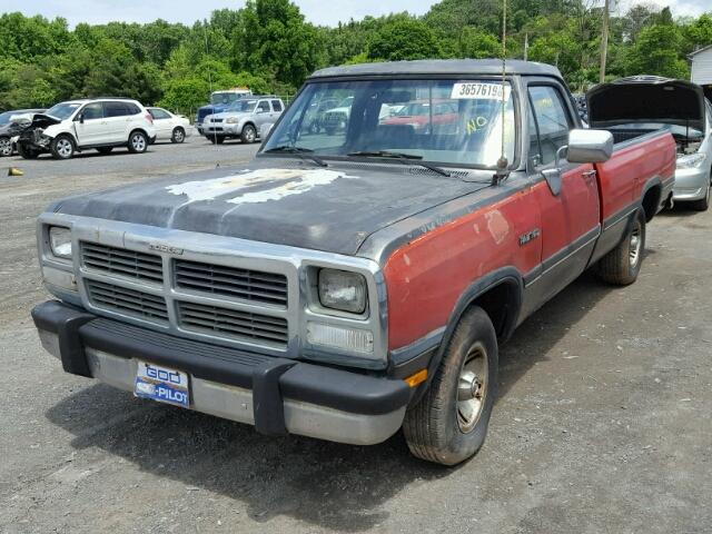 1B7GE16Y0MS204732 - 1991 DODGE D-SERIES D TWO TONE photo 2
