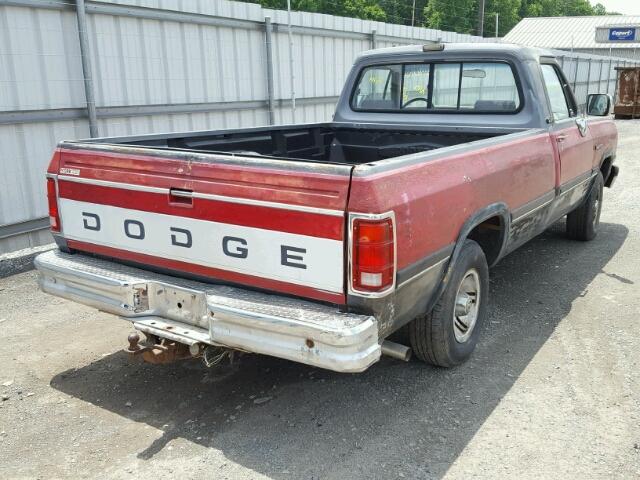 1B7GE16Y0MS204732 - 1991 DODGE D-SERIES D TWO TONE photo 4