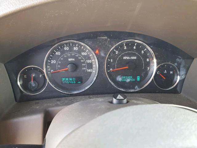 1J8HG48K16C273556 - 2006 JEEP COMMANDER CHARCOAL photo 8