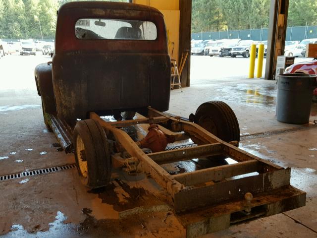 F1D2RH14873 - 1952 FORD PICKUP RED photo 3