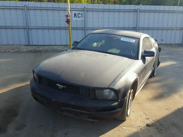 1ZVHT80N865141556 - 2006 FORD MUSTANG BLACK photo 2