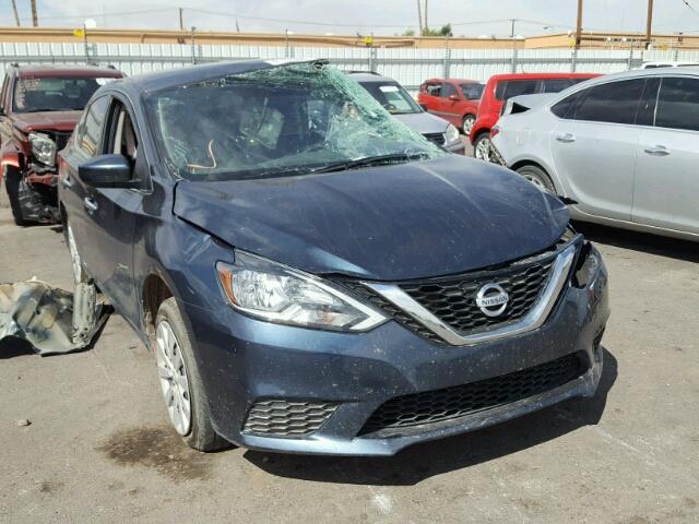 3N1AB7AP2GY236204 - 2016 NISSAN SENTRA S BLUE photo 1