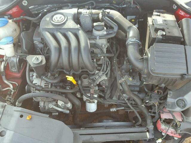 3VW2K7AJ1DM209766 - 2013 VOLKSWAGEN JETTA BASE RED photo 7