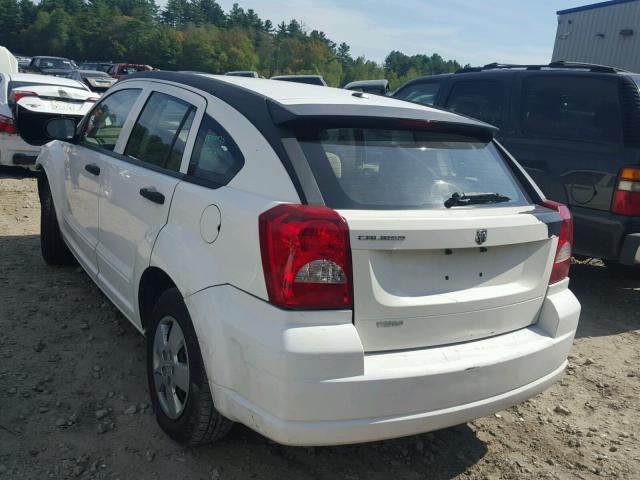 1B3HB28B38D674177 - 2008 DODGE CALIBER WHITE photo 3