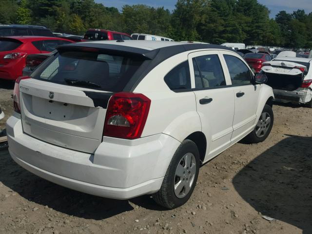 1B3HB28B38D674177 - 2008 DODGE CALIBER WHITE photo 4