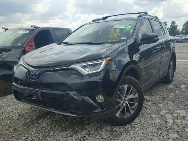 JTMRJREV4JD160535 - 2018 TOYOTA RAV4 HV LE BLACK photo 2