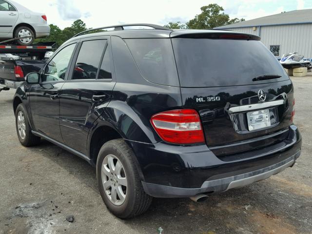 4JGBB86E26A033231 - 2006 MERCEDES-BENZ ML 350 BLACK photo 3