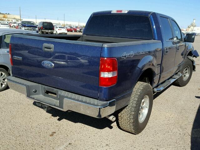 1FTPW14538KB18889 - 2008 FORD F150 SUPER BLUE photo 4