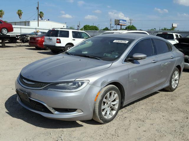 1C3CCCCB9FN544421 - 2015 CHRYSLER 200 C SILVER photo 2