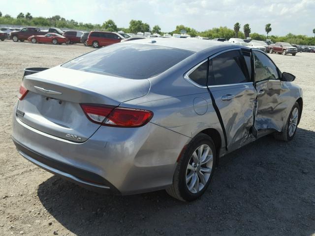 1C3CCCCB9FN544421 - 2015 CHRYSLER 200 C SILVER photo 4