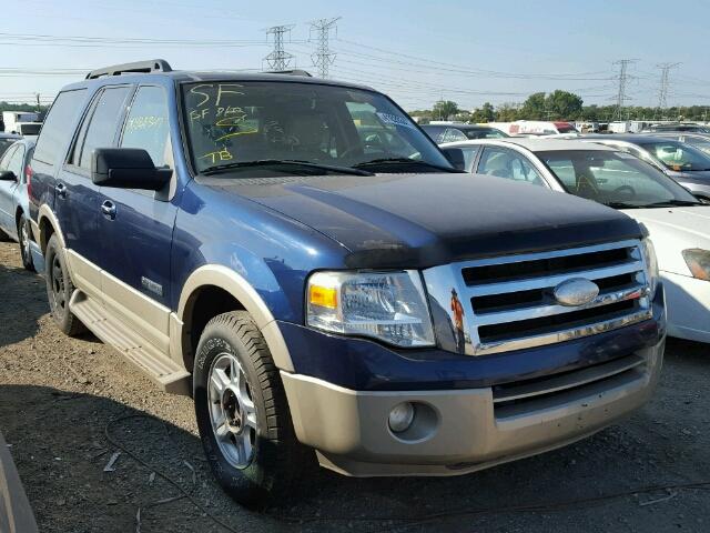 1FMFU17598LA20503 - 2008 FORD EXPEDITION BLUE photo 1