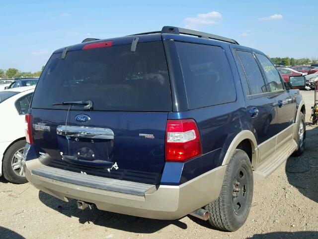 1FMFU17598LA20503 - 2008 FORD EXPEDITION BLUE photo 4