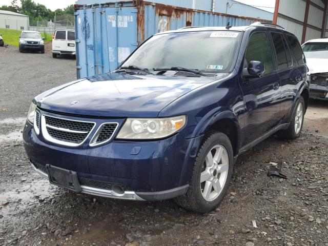 5S3ET13M072800145 - 2007 SAAB 9-7X 5.3I BLUE photo 2