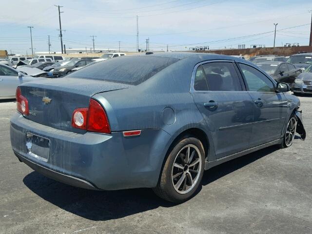 1G1ZH57B394199371 - 2009 CHEVROLET MALIBU 1LT TEAL photo 4