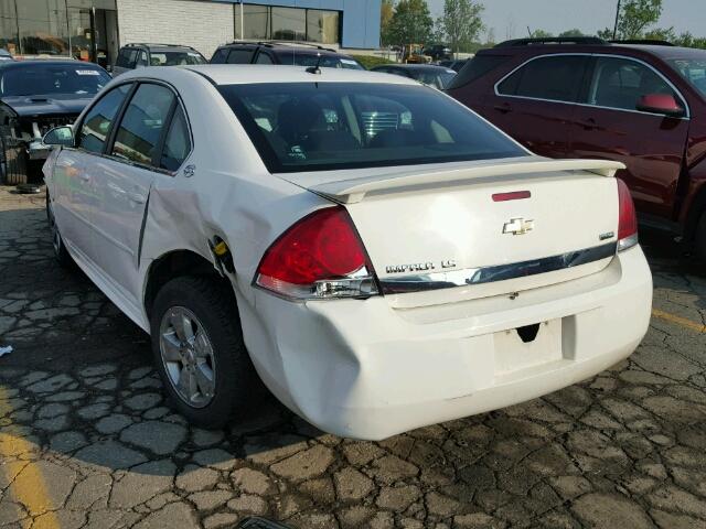 2G1WB57K491304645 - 2009 CHEVROLET IMPALA LS WHITE photo 3