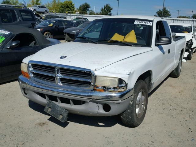 1B7GL22X0YS519738 - 2000 DODGE DAKOTA WHITE photo 2