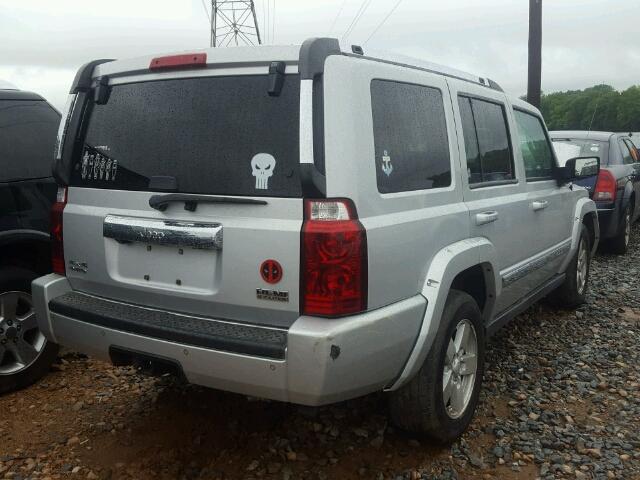 1J8HG58238C124834 - 2008 JEEP COMMANDER SILVER photo 4