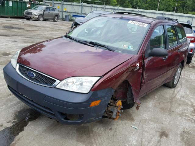 1FAHP36N87W176780 - 2007 FORD FOCUS ZXW BURGUNDY photo 2