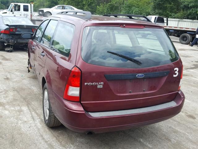 1FAHP36N87W176780 - 2007 FORD FOCUS ZXW BURGUNDY photo 3