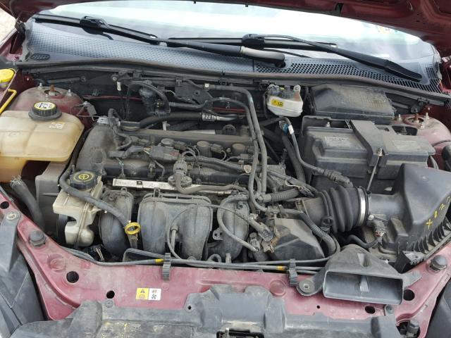 1FAHP36N87W176780 - 2007 FORD FOCUS ZXW BURGUNDY photo 7