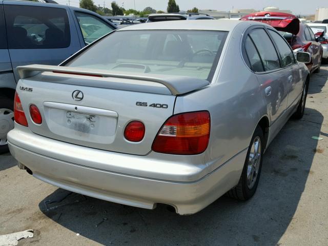 JT8BH68X4Y0026911 - 2000 LEXUS GS 400 SILVER photo 4