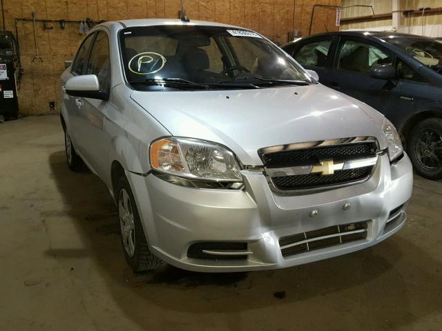 KL1TD5DE6BB210542 - 2011 CHEVROLET AVEO LS SILVER photo 1