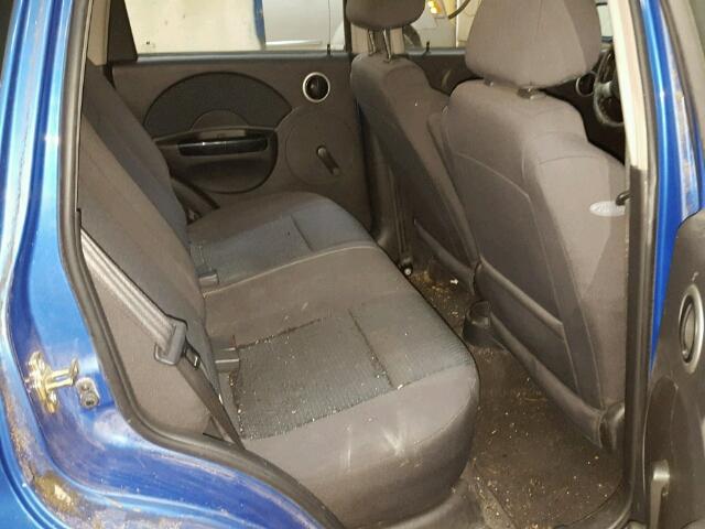KL1TD66647B744996 - 2007 CHEVROLET AVEO BASE Mavi foto 6