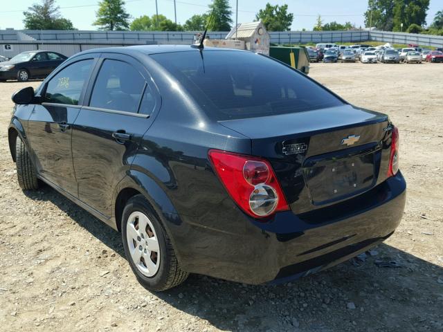 1G1JA5SHXD4255070 - 2013 CHEVROLET SONIC LS 黑色 照片 3