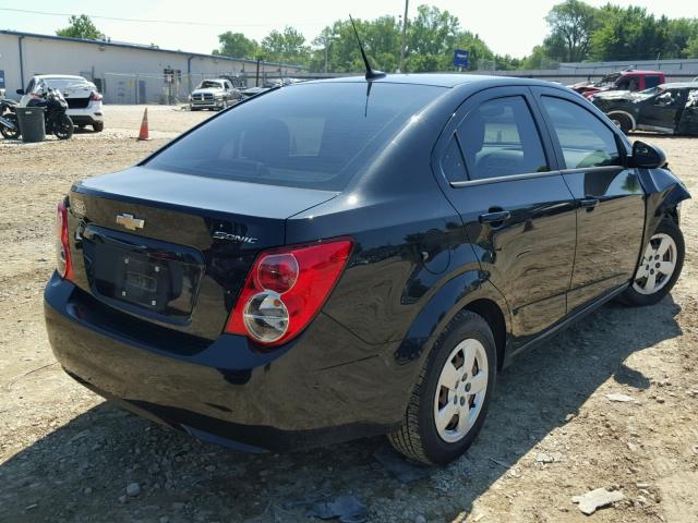 1G1JA5SHXD4255070 - 2013 CHEVROLET SONIC LS 黑色 照片 4