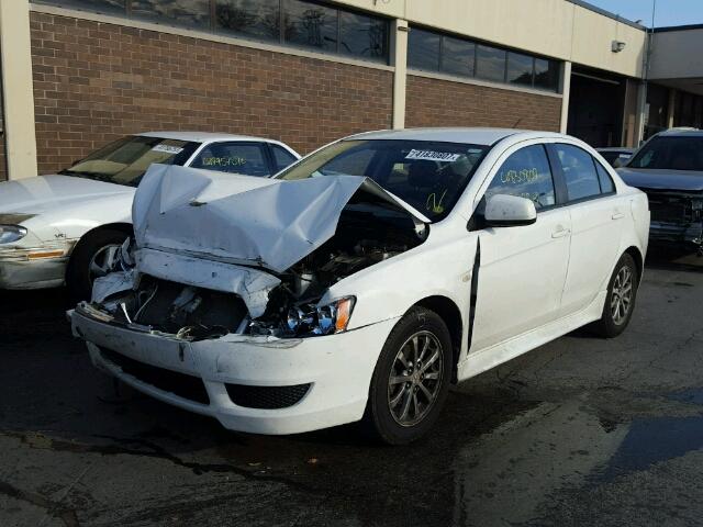 JA32U2FU0AU020180 - 2010 MITSUBISHI LANCER ES/ WHITE photo 2