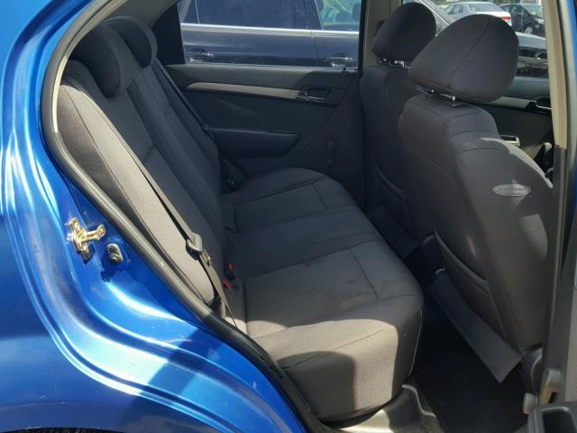 KL1TD56667B110468 - 2007 CHEVROLET AVEO BASE Bleu photo 6