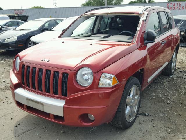 1J8FF57W68D543785 - 2008 JEEP COMPASS LI RED photo 2