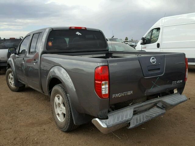 1N6AD09W78C405554 - 2008 NISSAN FRONTIER CHARCOAL photo 3