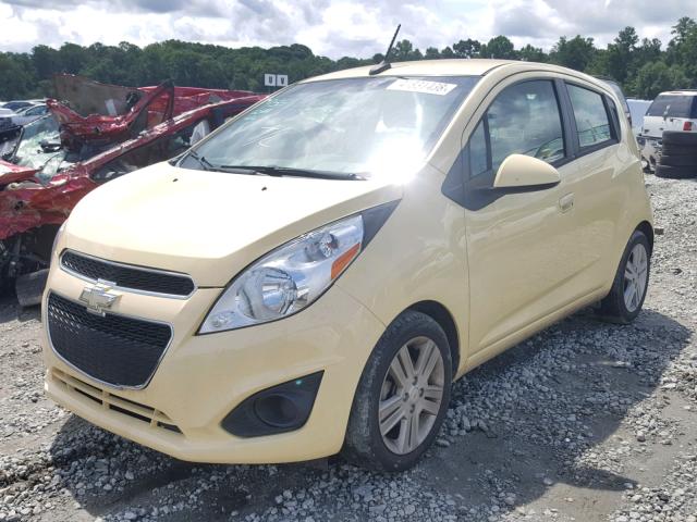 KL8CB6S97DC529335 - 2013 CHEVROLET SPARK LS YELLOW photo 2