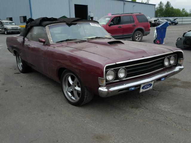 M9H36L189985 - 1969 FORD FAIRLANE MAROON photo 1