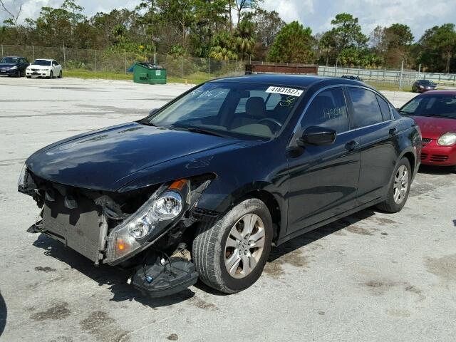 JHMCP26478C068352 - 2008 HONDA ACCORD BLACK photo 2