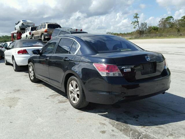 JHMCP26478C068352 - 2008 HONDA ACCORD BLACK photo 3